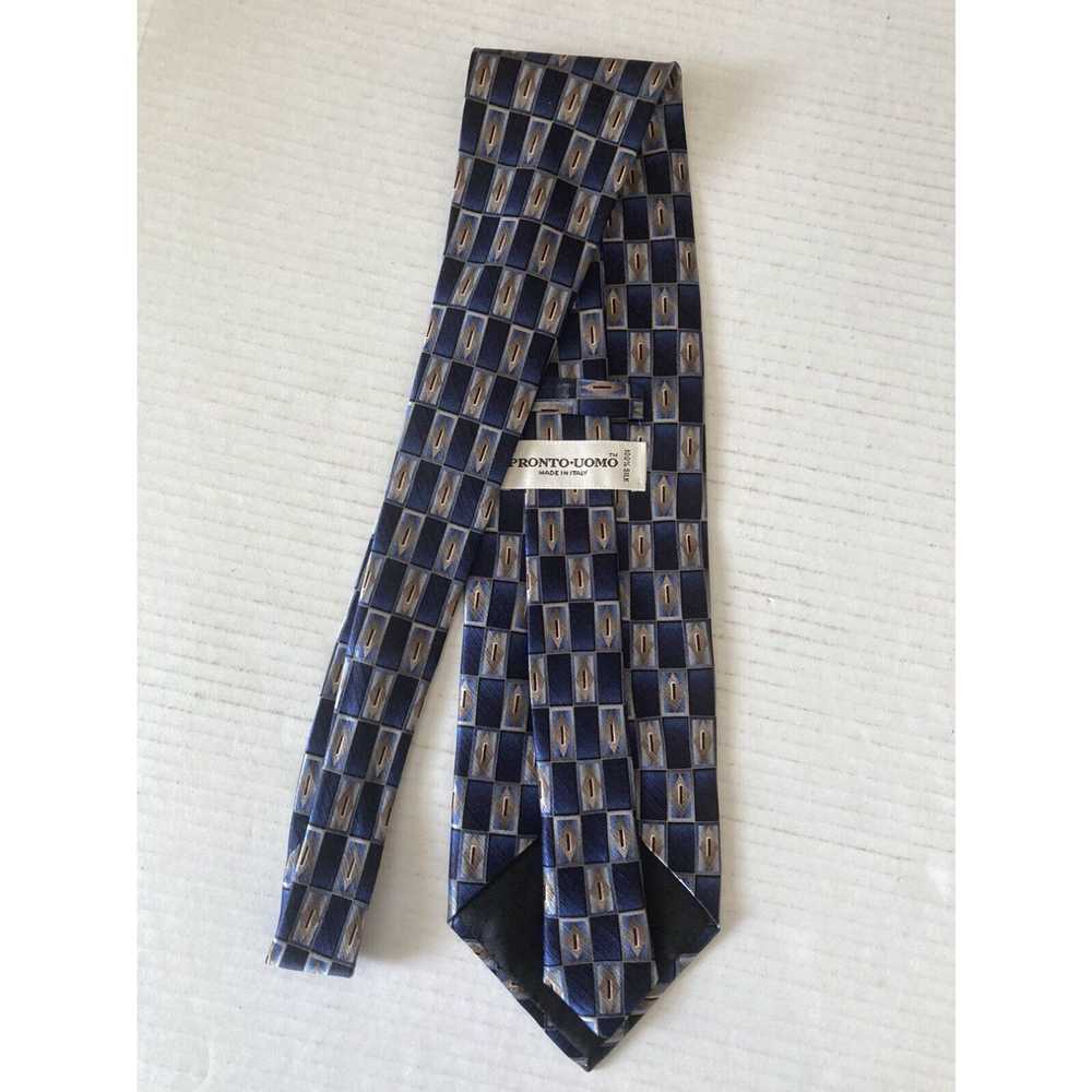 Pronto Uomo Pronto Uomo Men's Necktie Tie Silk Bl… - image 3