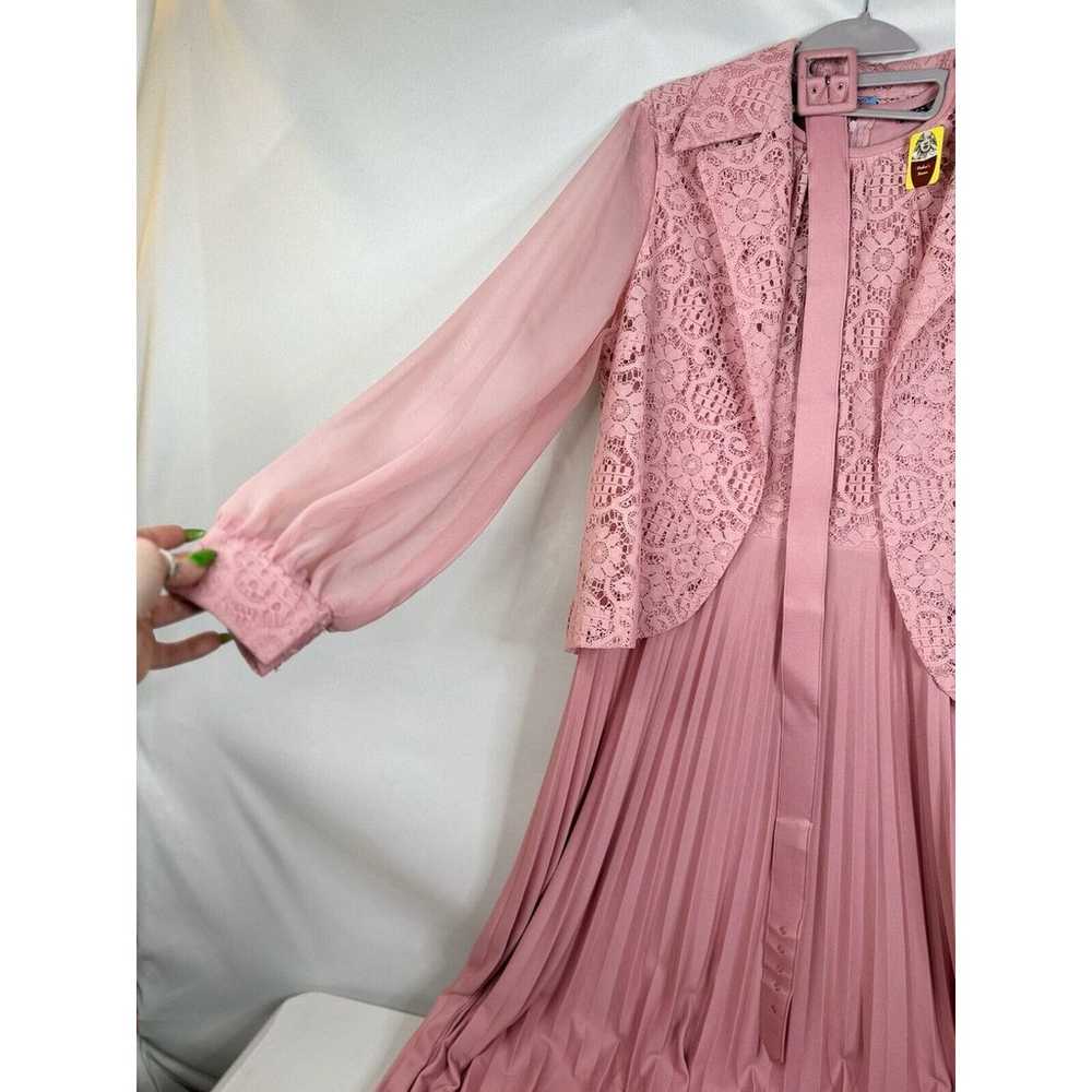 Vintage Mister Jay 2 Piece Pink Formal Dress Belt… - image 3