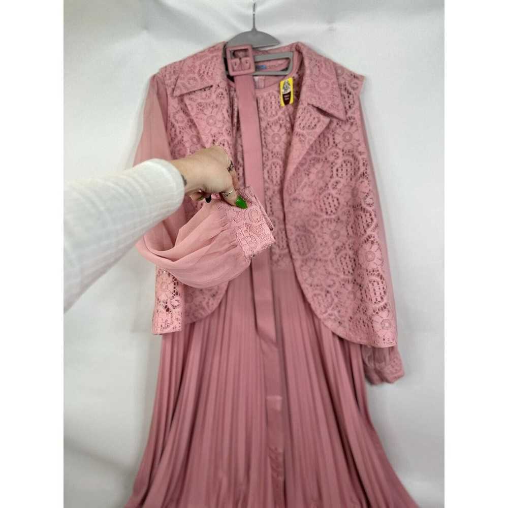 Vintage Mister Jay 2 Piece Pink Formal Dress Belt… - image 4