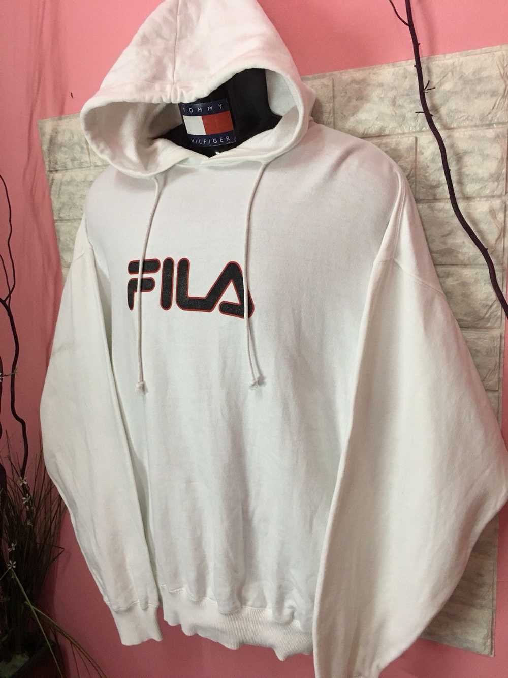 Vintage - Rare Sweater Hoodies Fila Big Logo - image 2