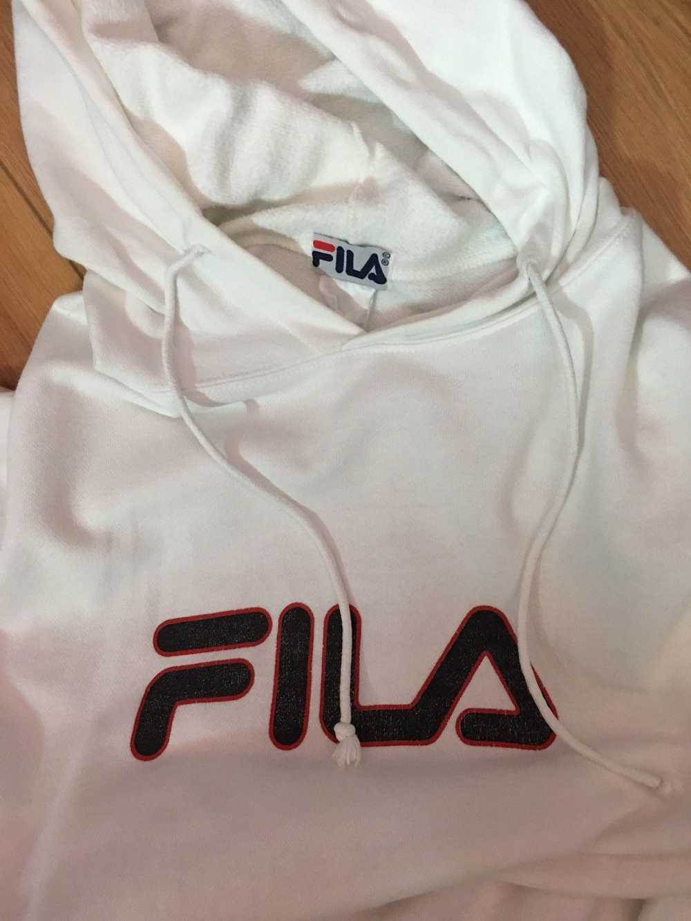 Vintage - Rare Sweater Hoodies Fila Big Logo - image 4