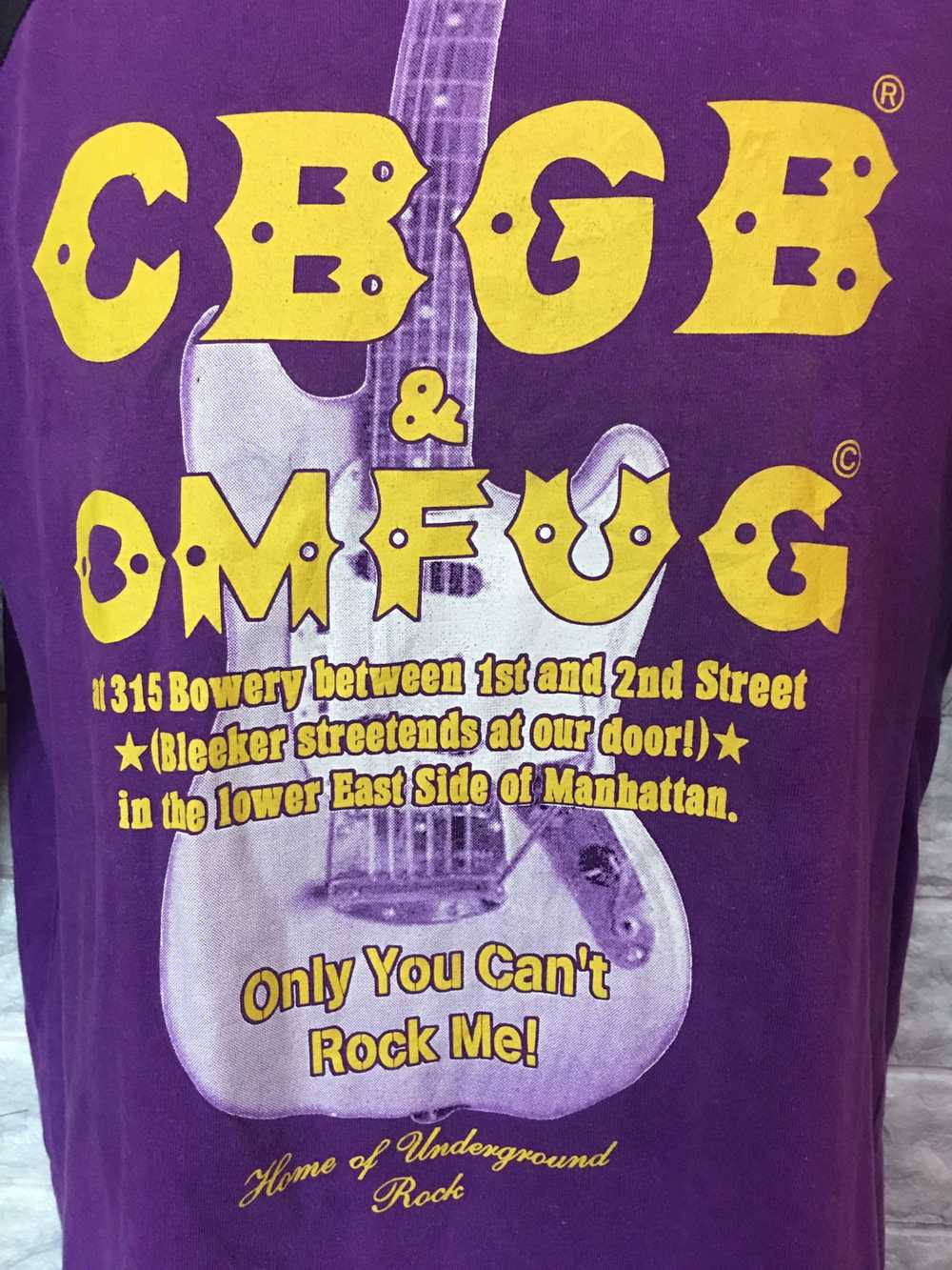 Vintage - Rare T-Shirt CBGB & OMFUG Home of under… - image 2