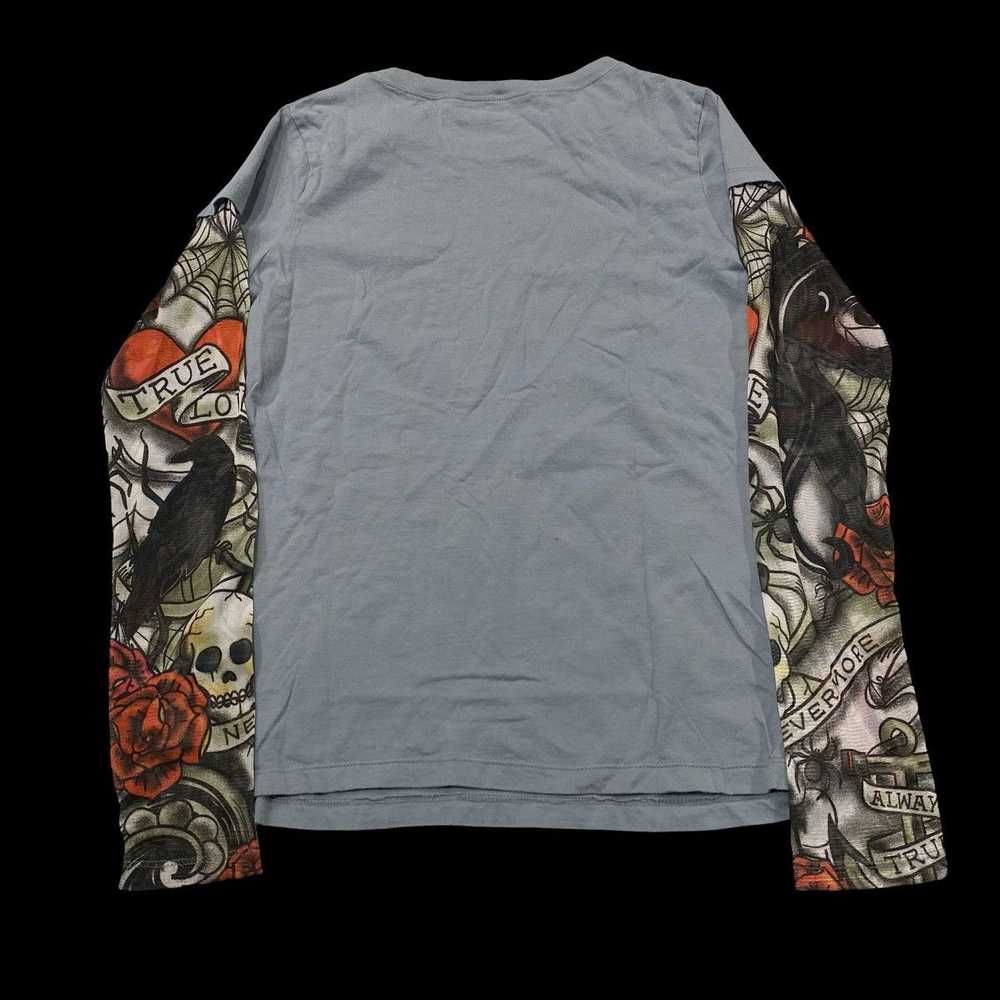 Streetwear Y2k Mesh Sleeves CyberPunk Grunge Shir… - image 4