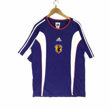 Vintage 90s Adidas Tshirt JFA Japan Football Larg… - image 1