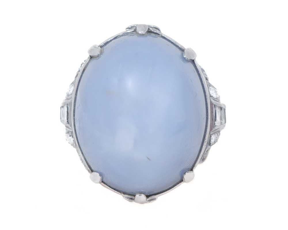 Midcentury Star Sapphire Ring - image 1