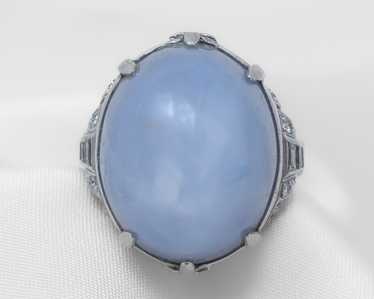 Midcentury Star Sapphire Ring - image 1