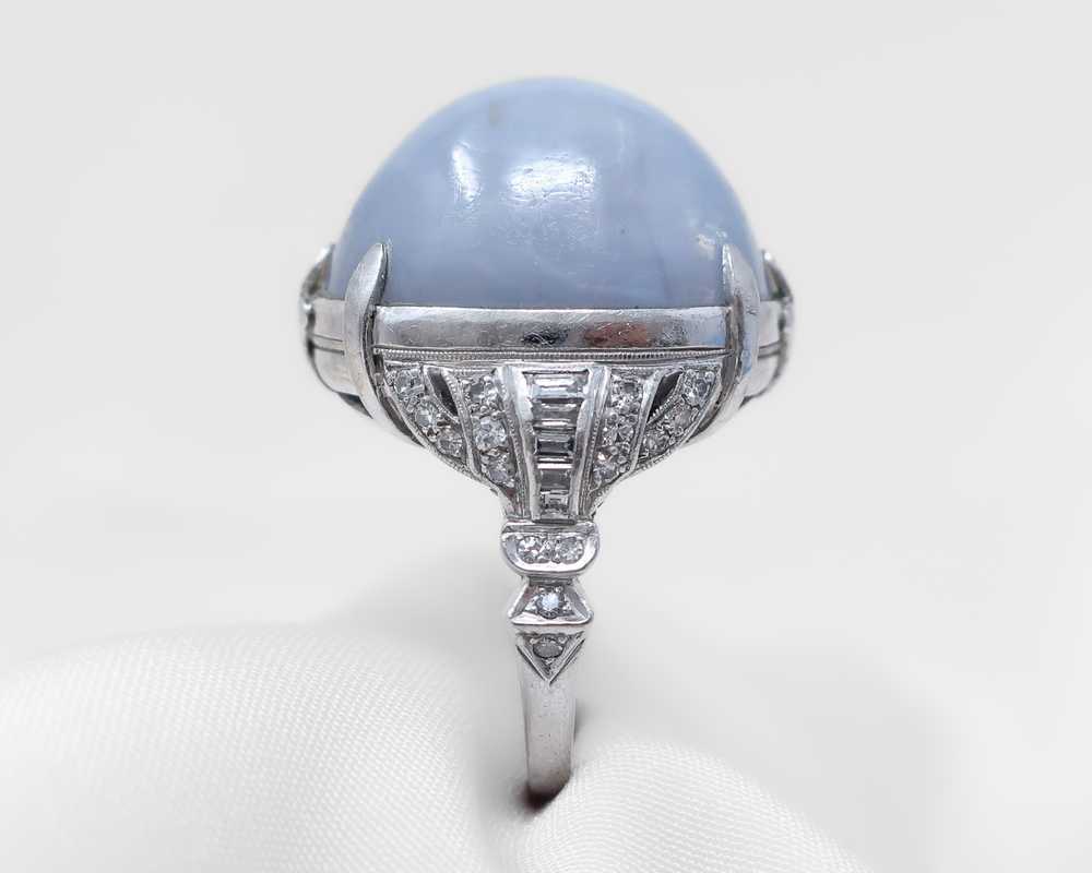 Midcentury Star Sapphire Ring - image 2