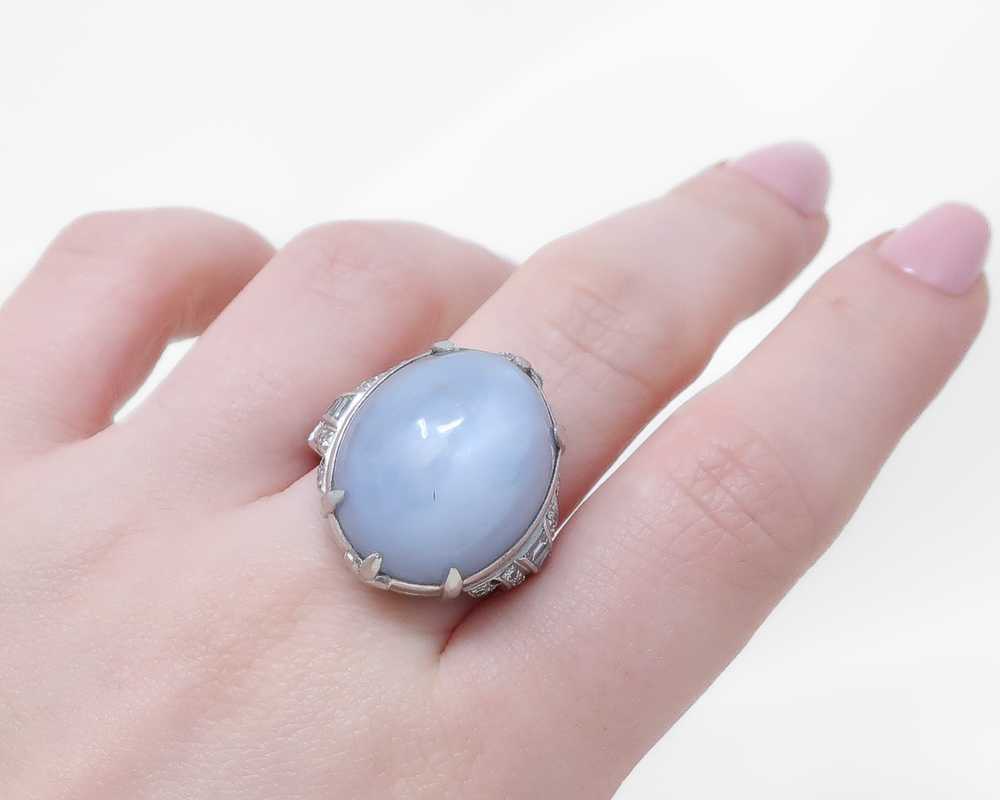 Midcentury Star Sapphire Ring - image 4