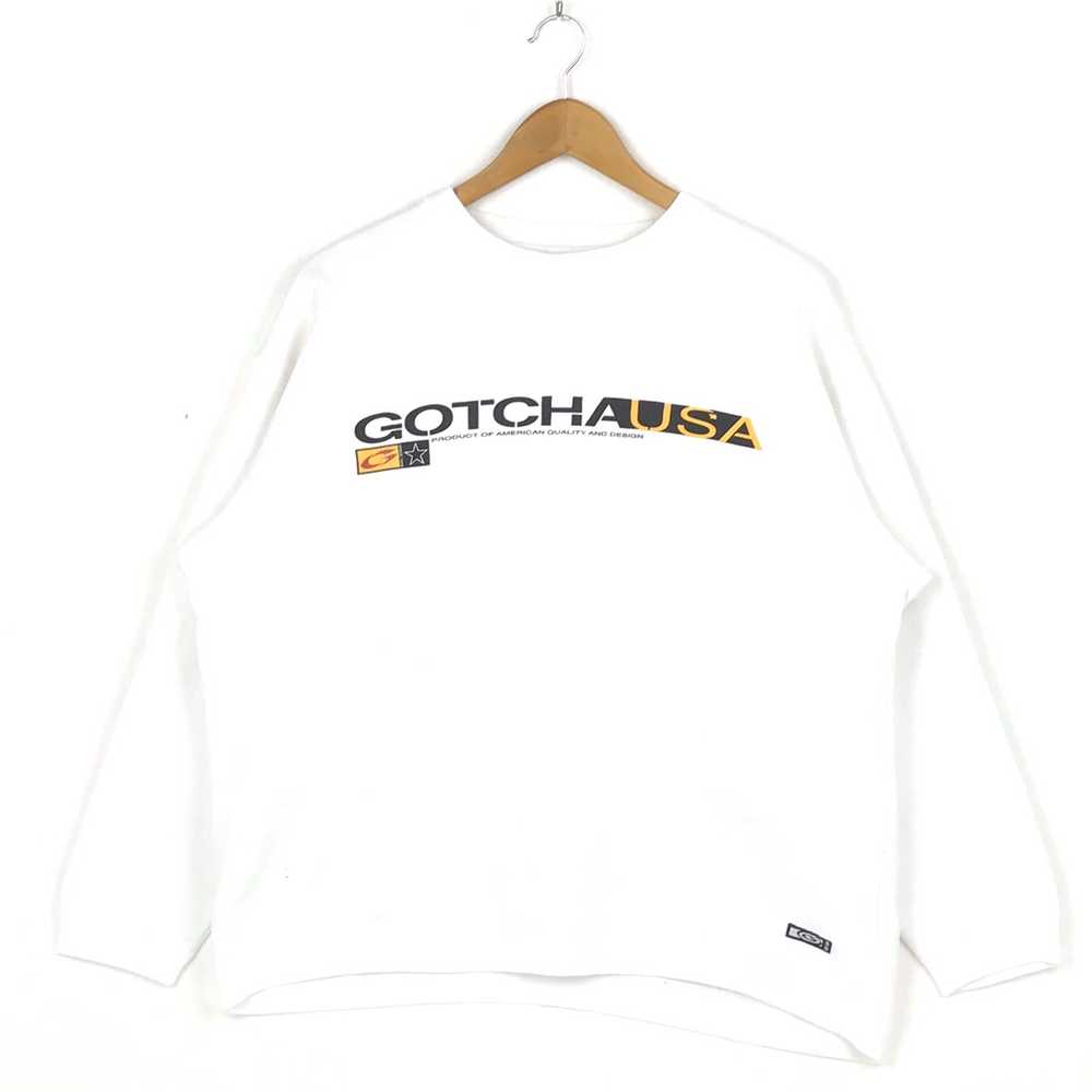 Aloha Wear - Rare Vintage GOTCHA Big Logo Sweatsh… - image 1