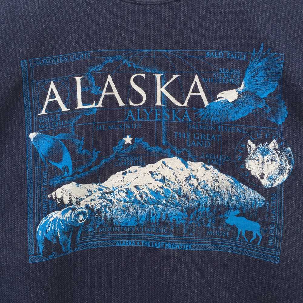 Vintage - Vintage 90s Alaska Alyeska Big Logo Swe… - image 3