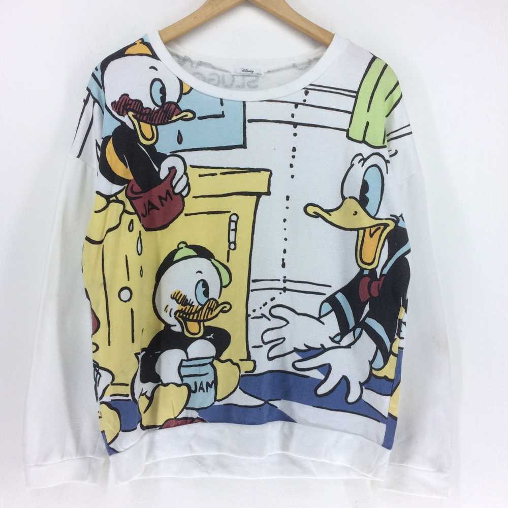 Vintage - Donald Duck by Disney Full Print Sweats… - image 1