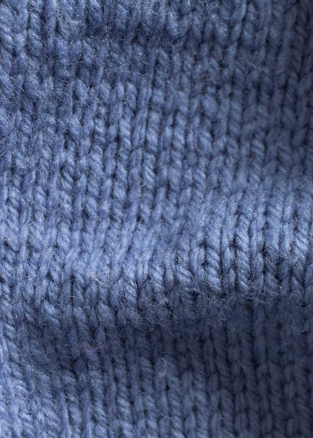 Vintage Wave Pattern Cowichan Style Wool Cardigan… - image 5