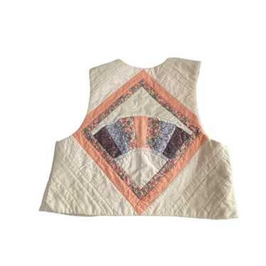 Handmade Vintage reversible quilted vest