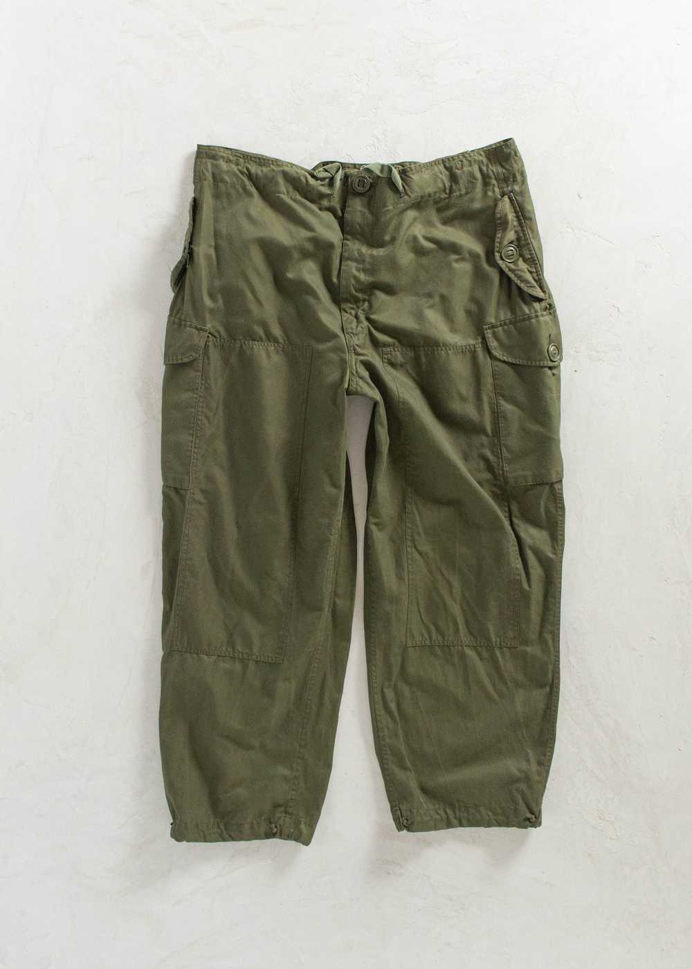 Vintage 1970s Military Wind Cargo Pants Size XL/2… - image 1