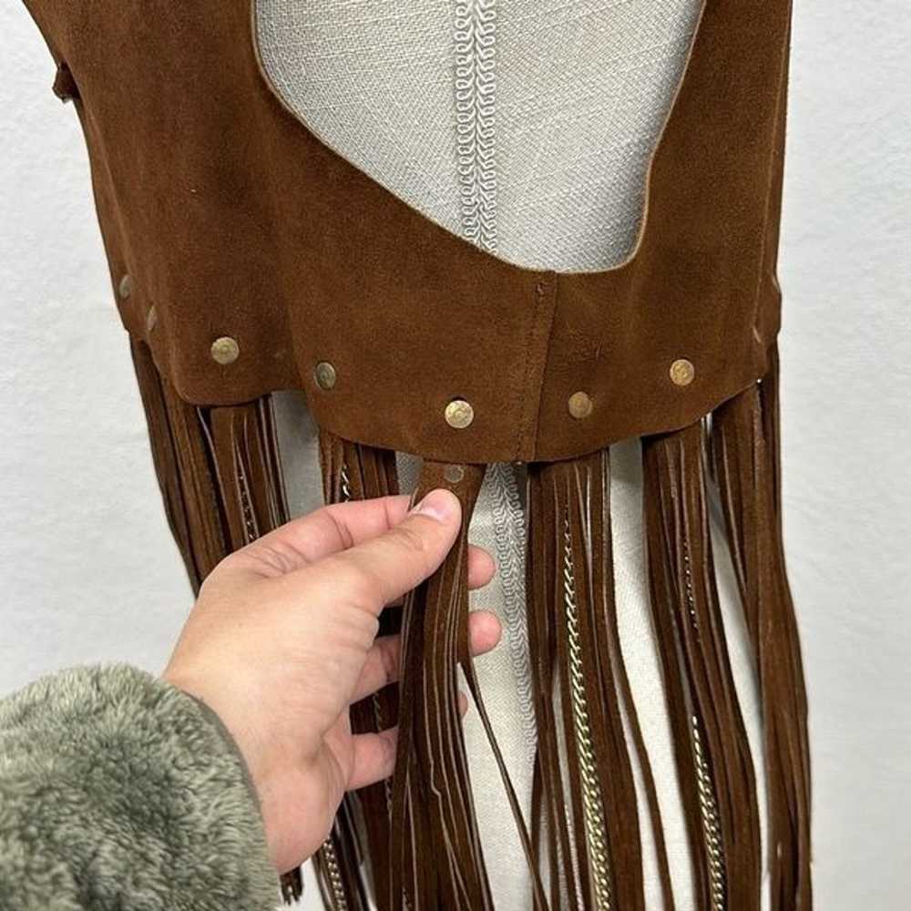 Ultra Rare Vintage Duette Leather Fringe with Cha… - image 11