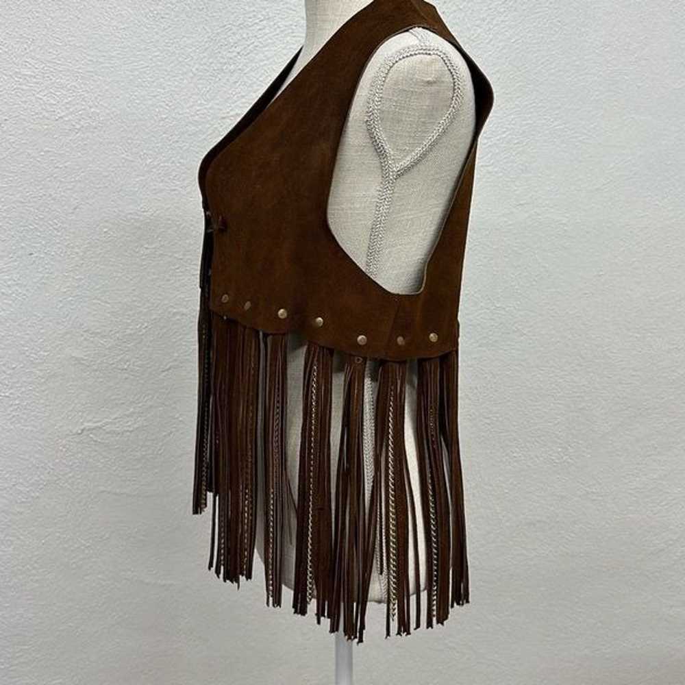 Ultra Rare Vintage Duette Leather Fringe with Cha… - image 12