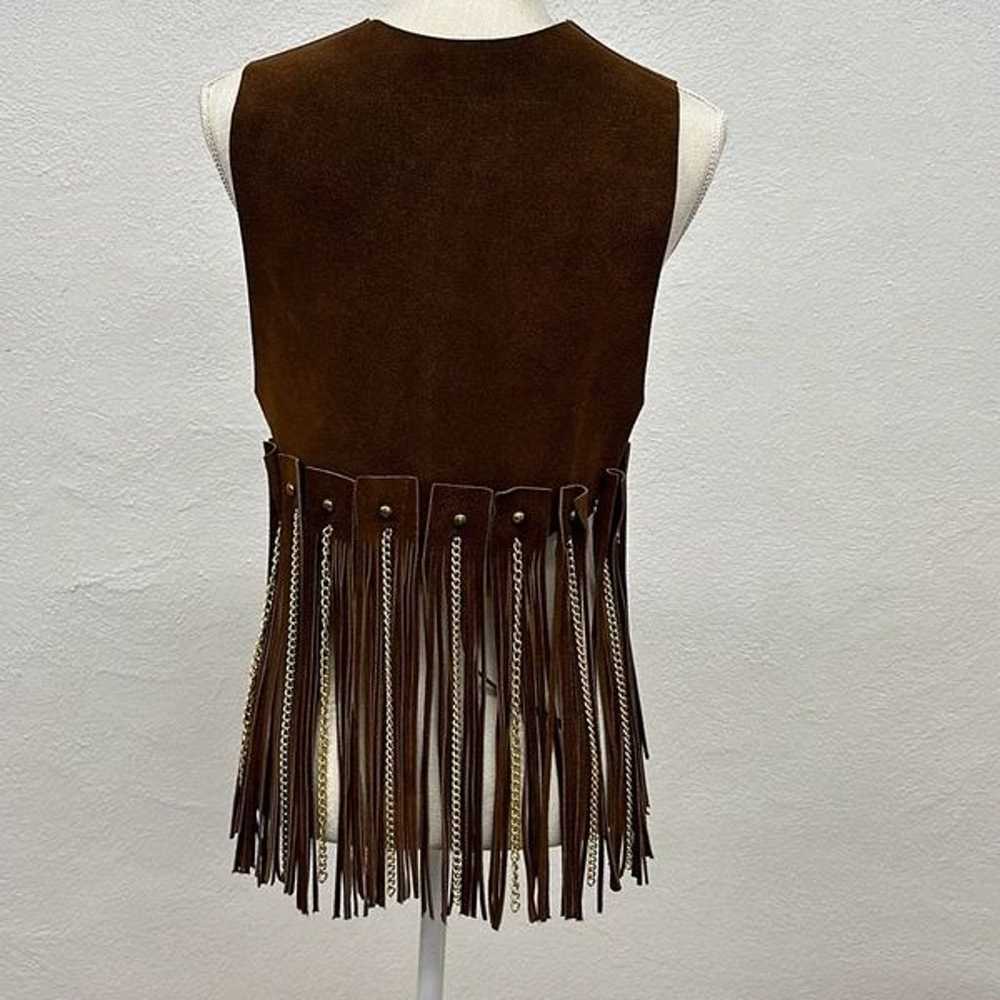 Ultra Rare Vintage Duette Leather Fringe with Cha… - image 2