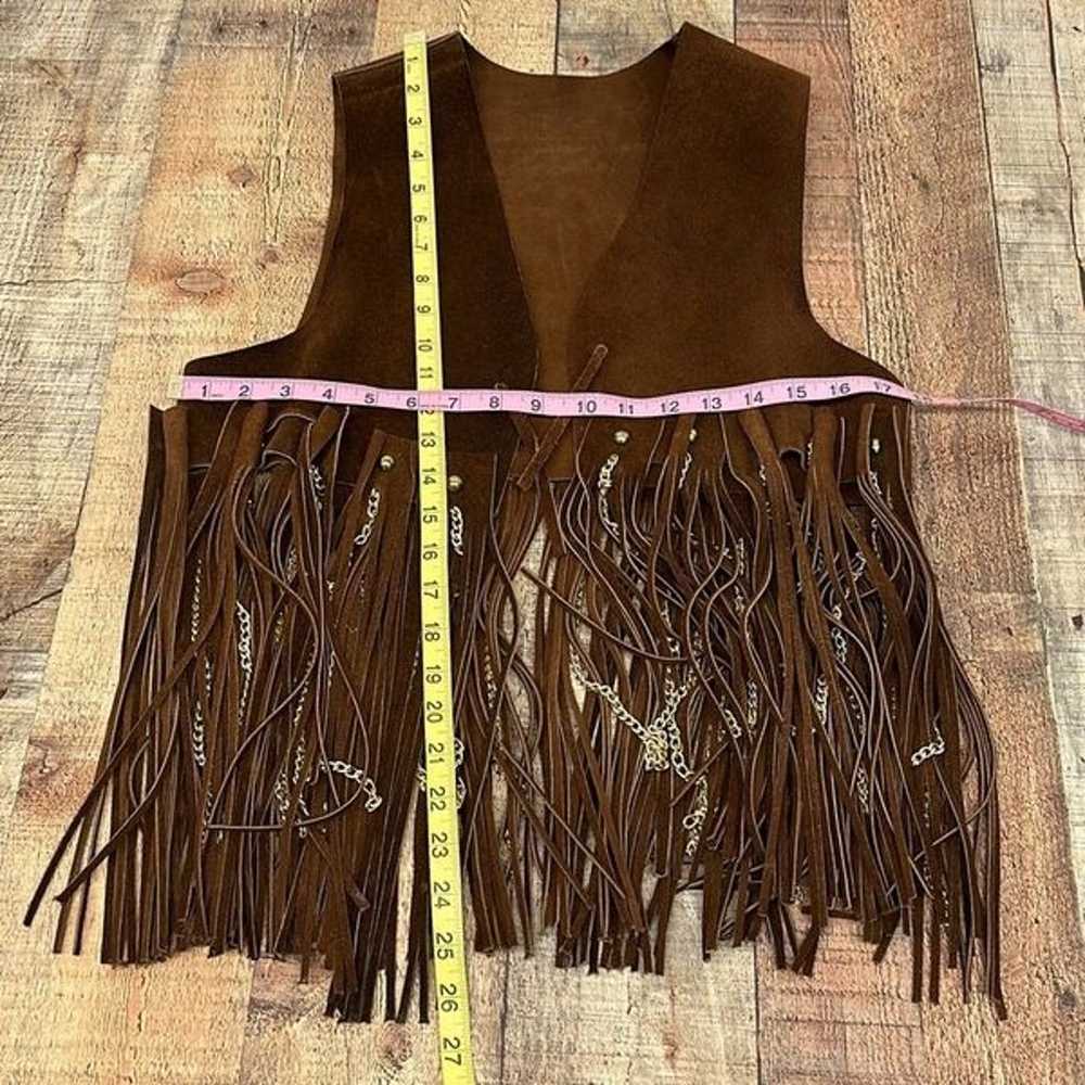 Ultra Rare Vintage Duette Leather Fringe with Cha… - image 3