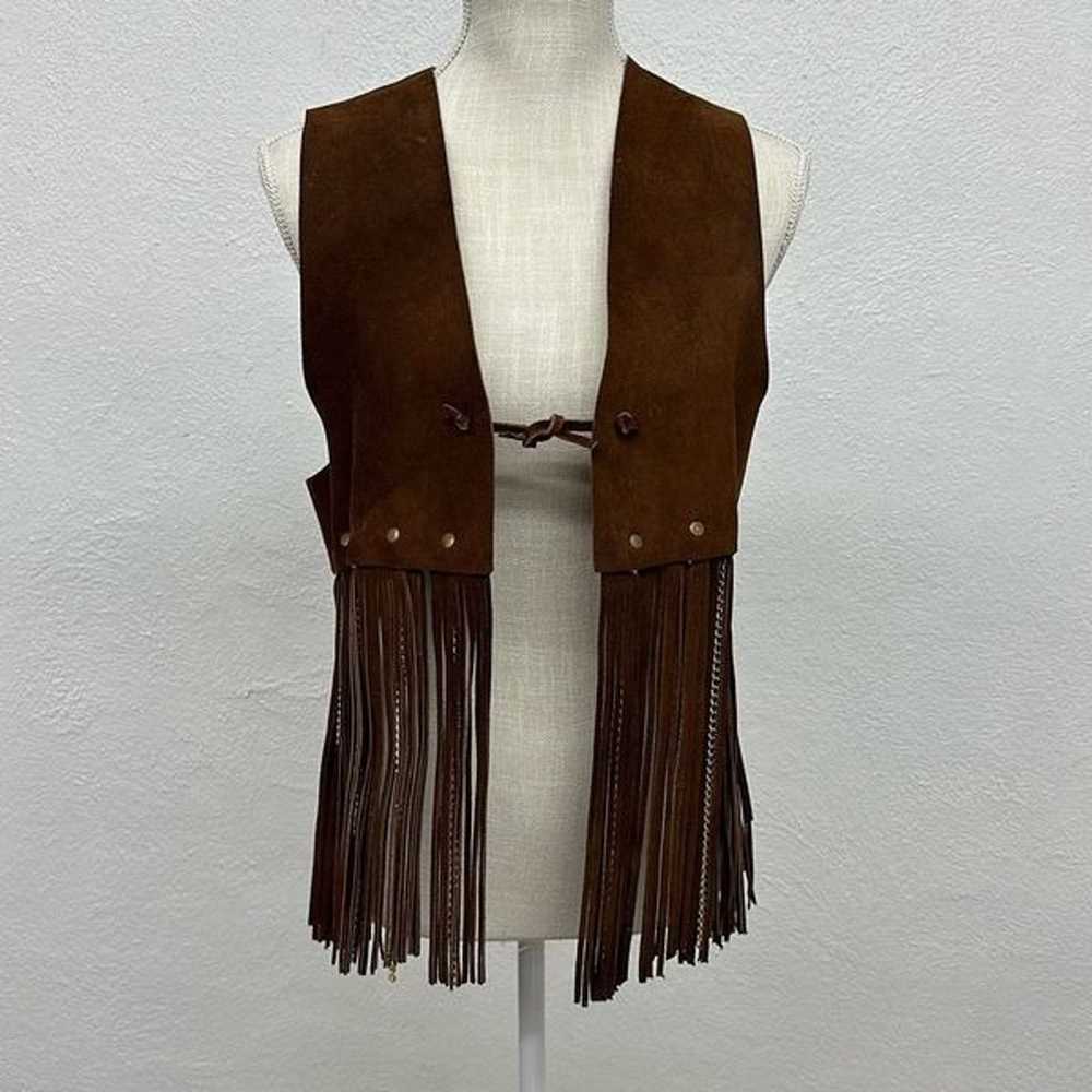 Ultra Rare Vintage Duette Leather Fringe with Cha… - image 5