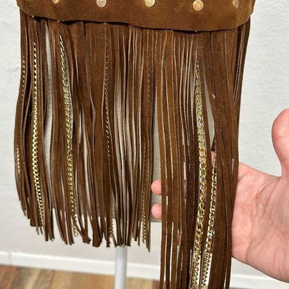 Ultra Rare Vintage Duette Leather Fringe with Cha… - image 9