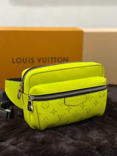 Authentic LOUIS VUITTON Taiga lama Monogram Bumbag