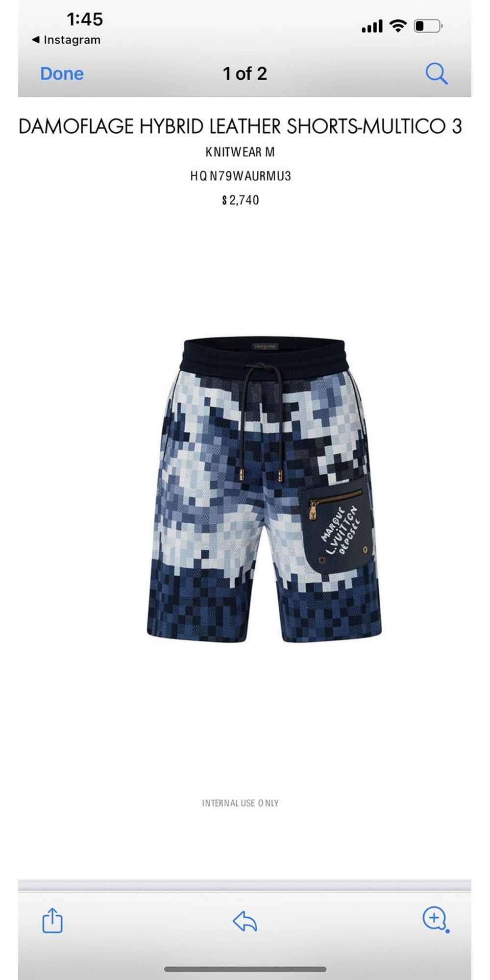 Louis Vuitton Damoflage hybrid leather shorts - image 7