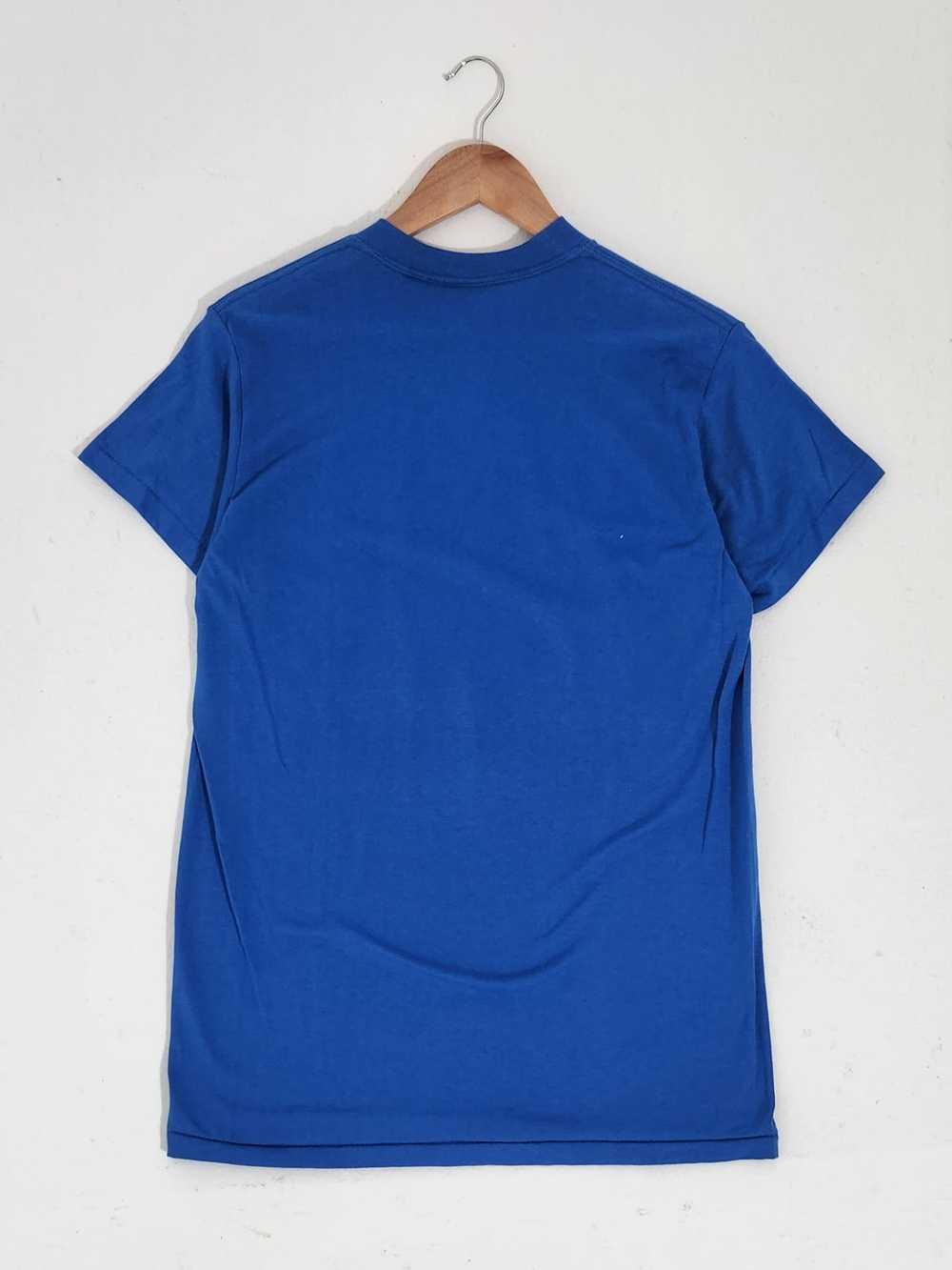 Vintage 1990s NIKE Bootleg Blue T-Shirt Sz. M - image 4