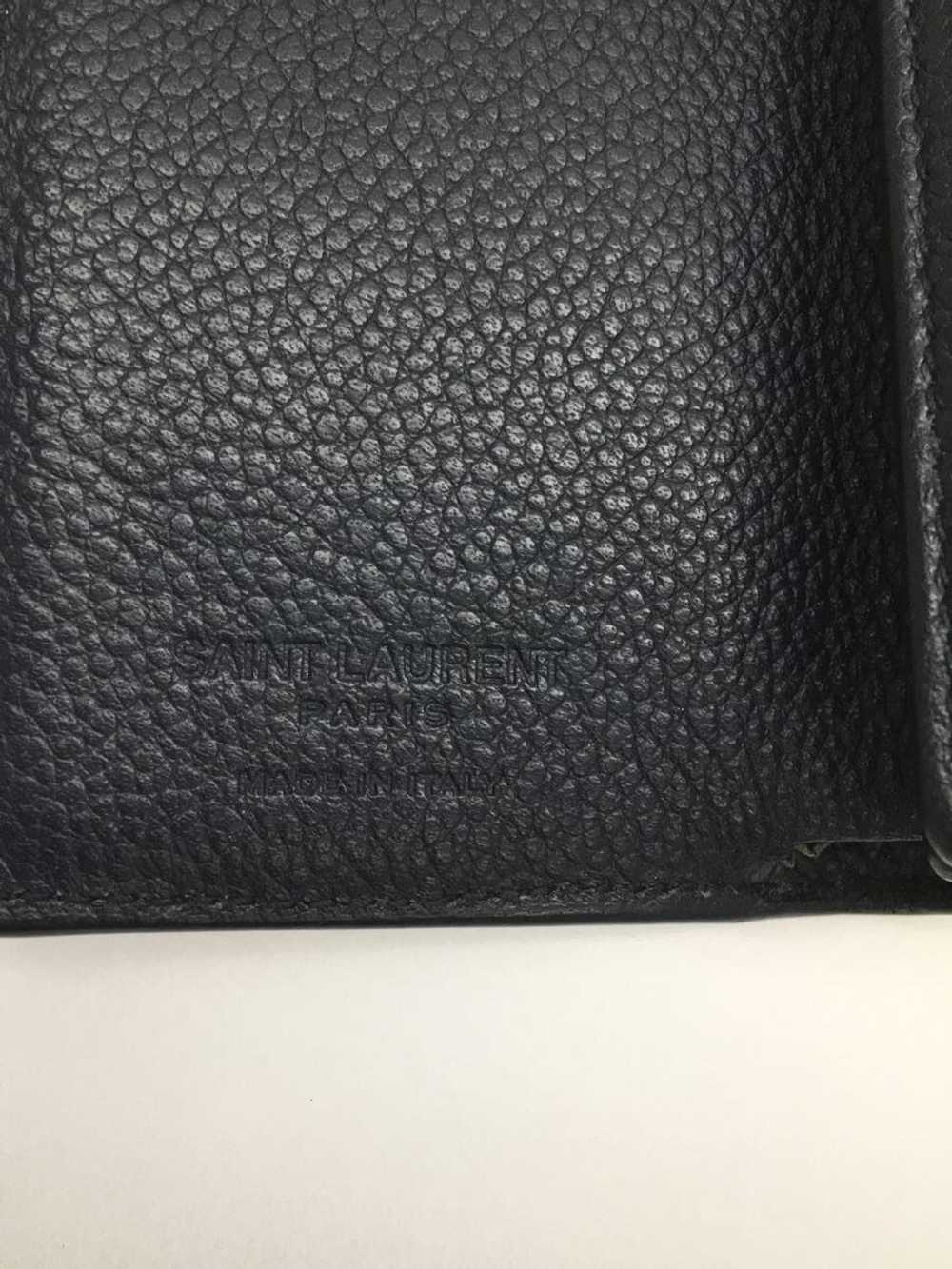 Used Saint Laurent Trifold Wallet/Navy - image 3