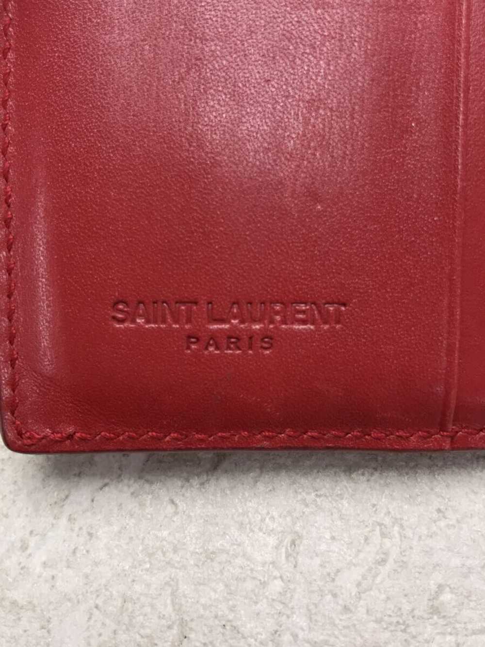 Used Saint Laurent Trifold Wallet/--/Red - image 3