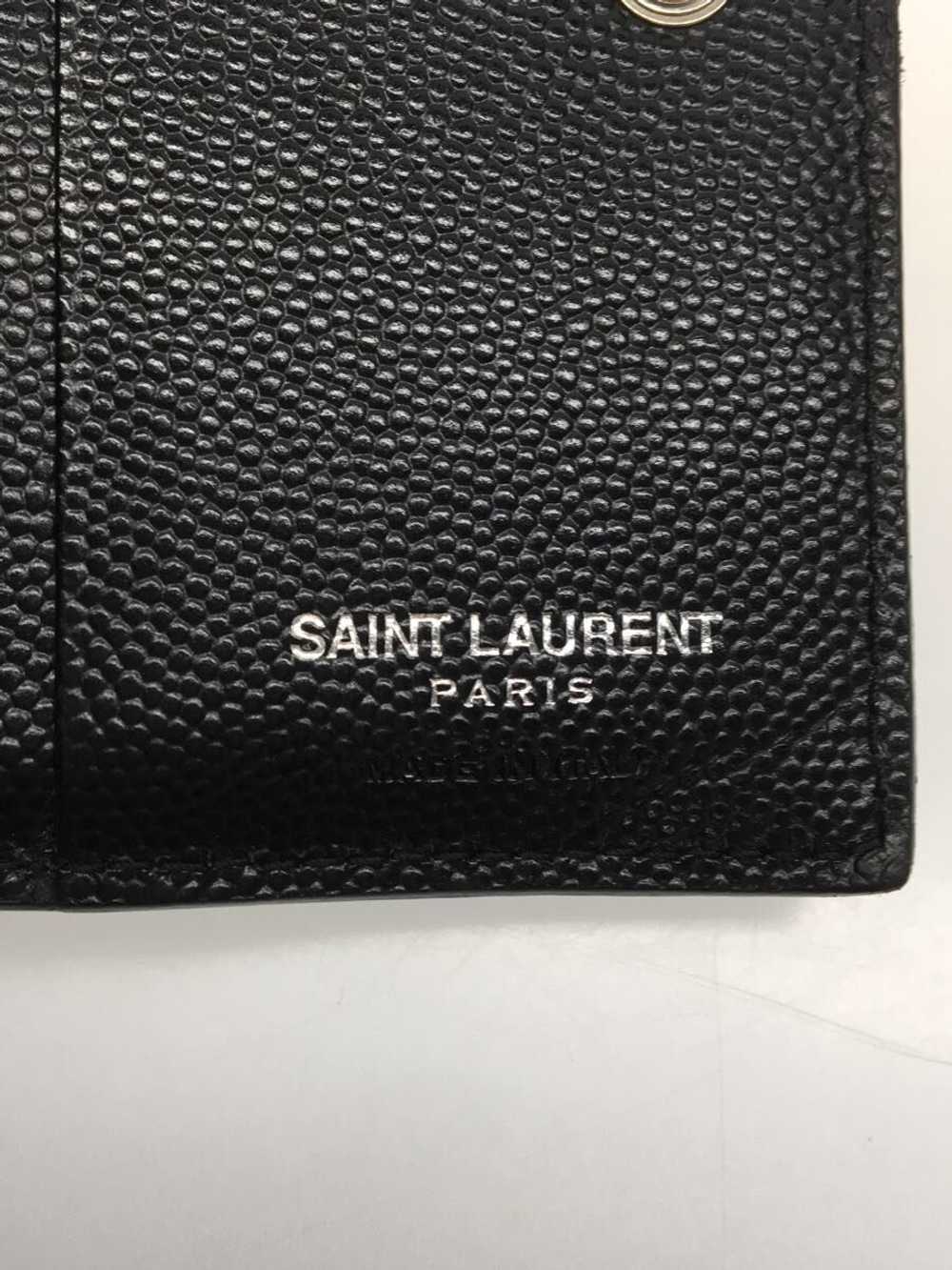 Used Saint Laurent Trifold Wallet/Leather/Black - image 3