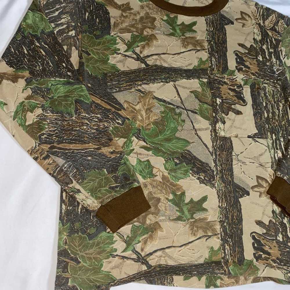 90s Hunting Camouflage Long Sleeve T-Shirt - image 2