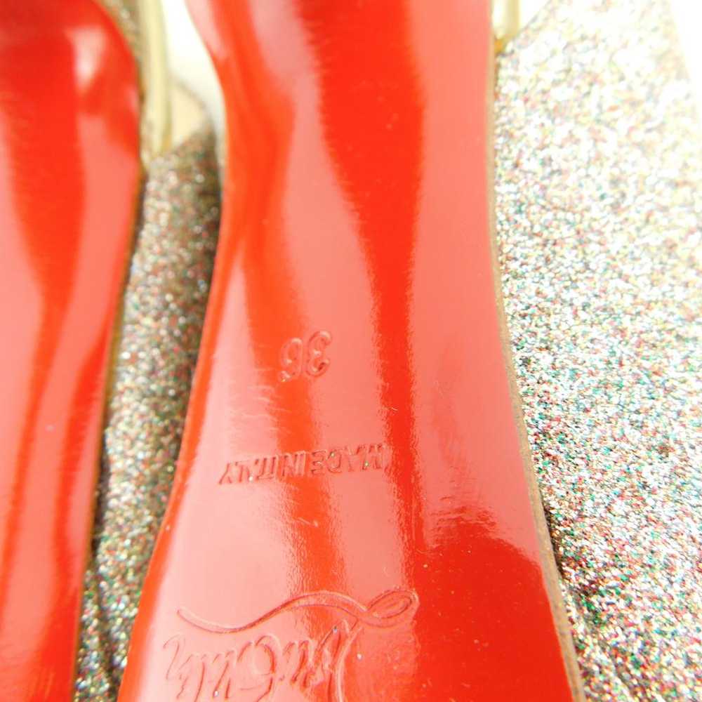 Christian Louboutin Lady Peep glitter heels - image 3