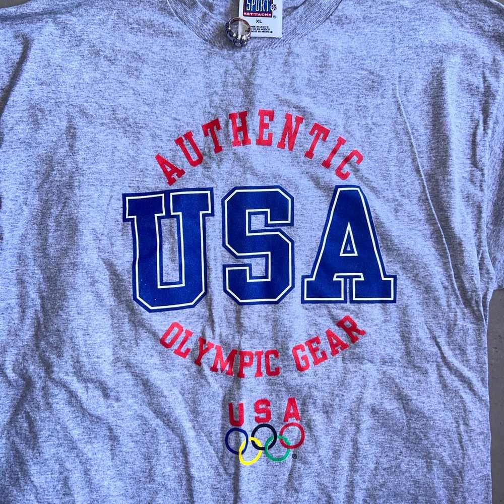 Vintage team USA Olympic gear t shirt brand sport… - image 3