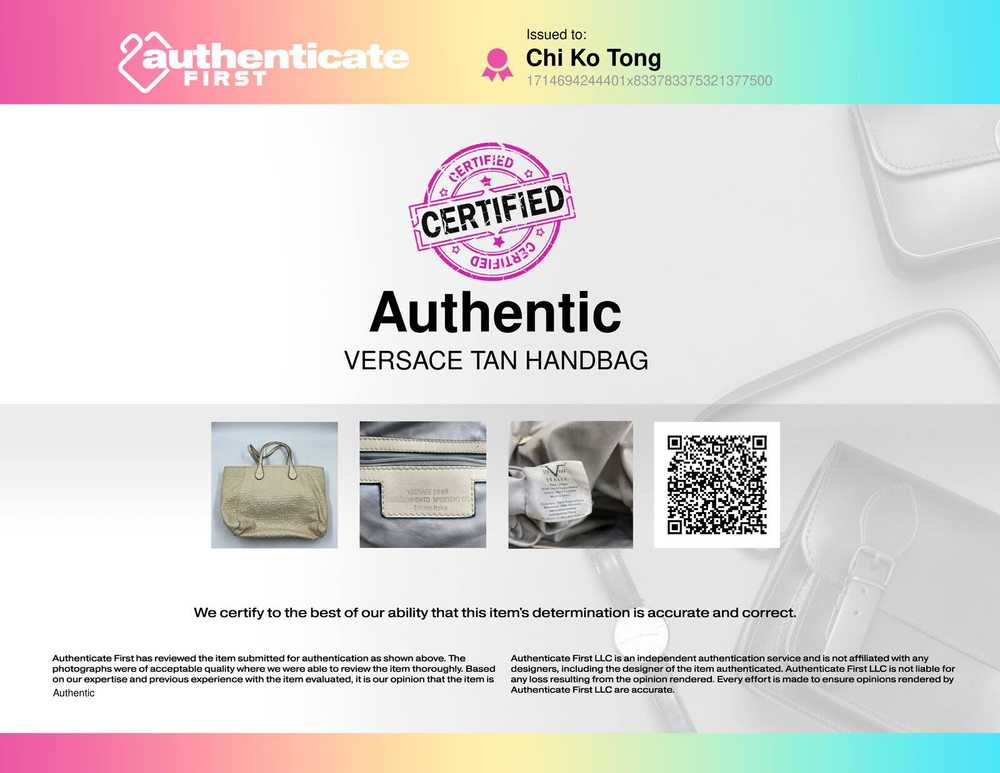 Versace Tan Handbag - image 8