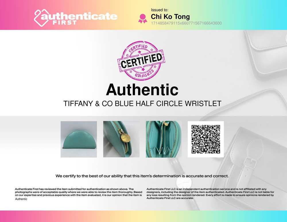 Tiffany & Co. Authentic Tiffany & Co Blue Half Ci… - image 6