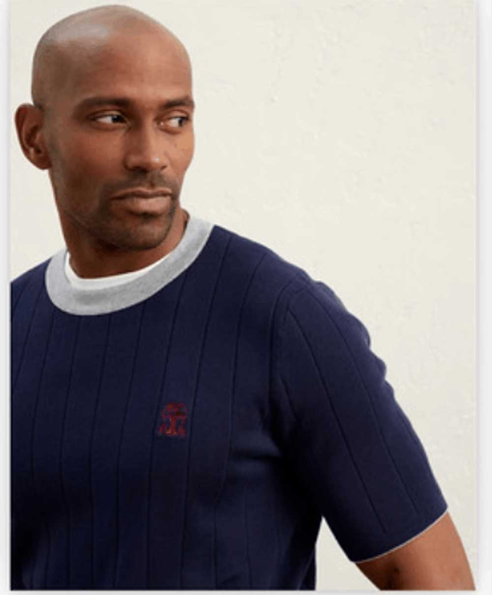 Brunello Cucinelli o1w1db10524 Sweater in Dark Bl… - image 4