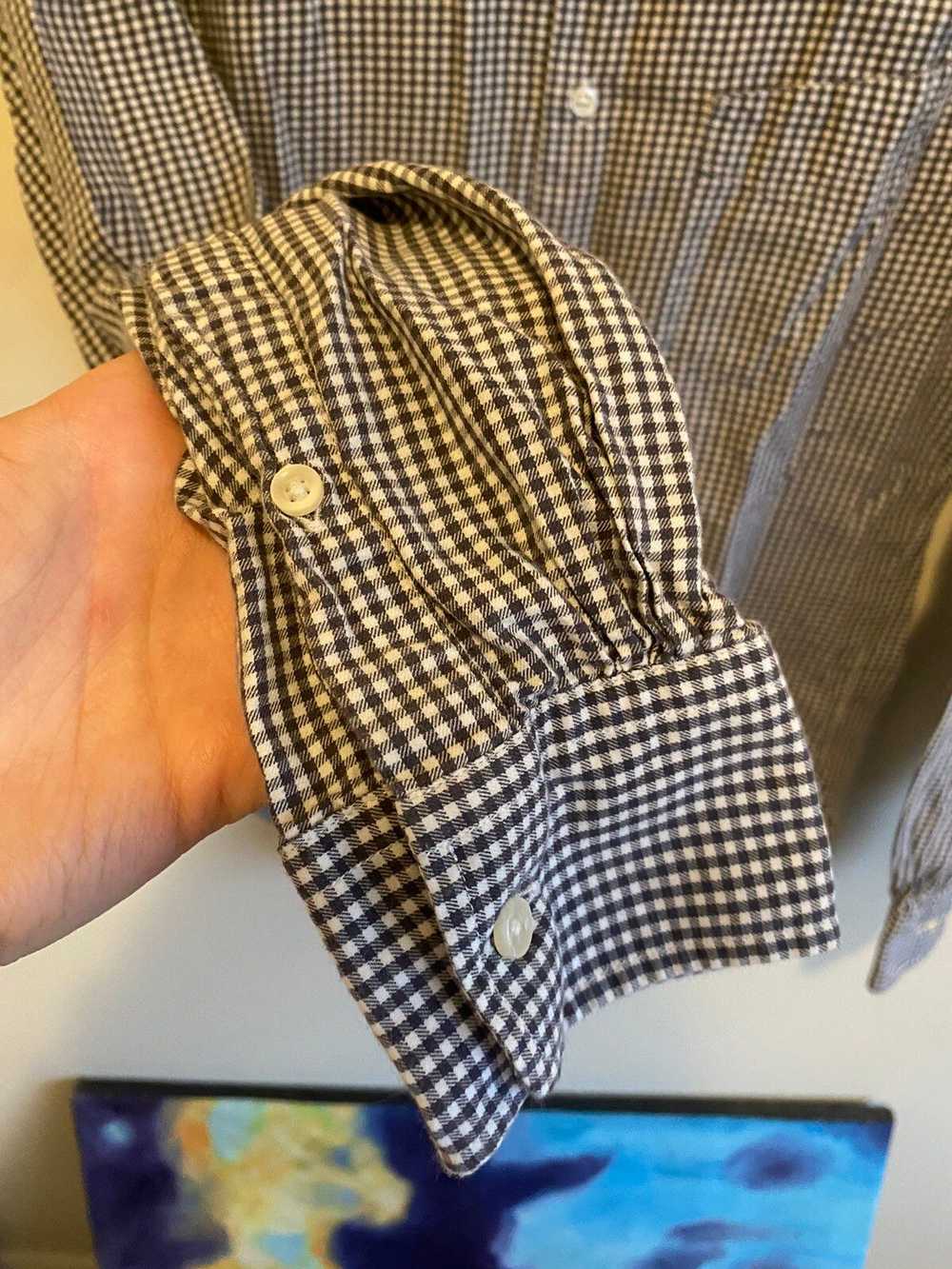 Officine Generale Flannel Cloth Button Up Oxford … - image 7