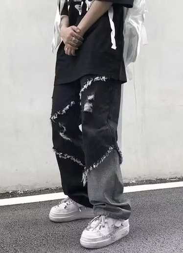 Japanese Brand × Jean × Streetwear Embroidered Bag