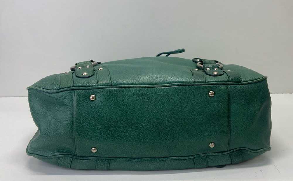 Kenneth Cole Green Leather Studded Drawstring Sat… - image 3