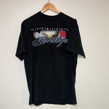 Vintage Eagle Shirt 90s American Bird T-Shirt Blac