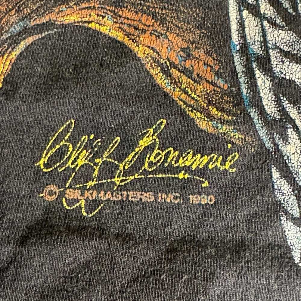 Vintage Cliff Bonamie Snowy Owl Moon 90's T-Shirt… - image 3