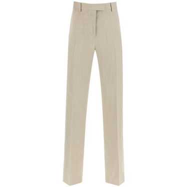 Salvatore Ferragamo o1s22i1n0524 Linen Blend Trou… - image 1