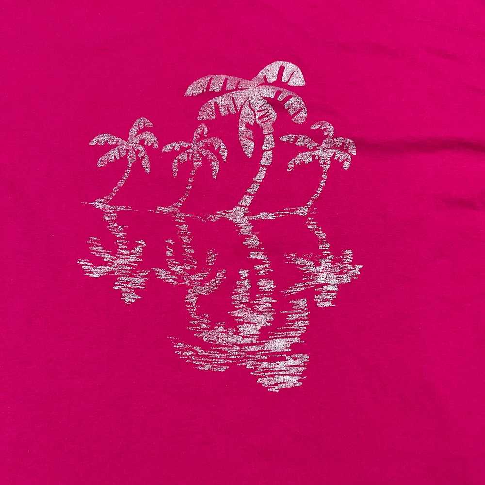 Vintage 80s 90s Palm Tree Art Nature T-shirt - image 2