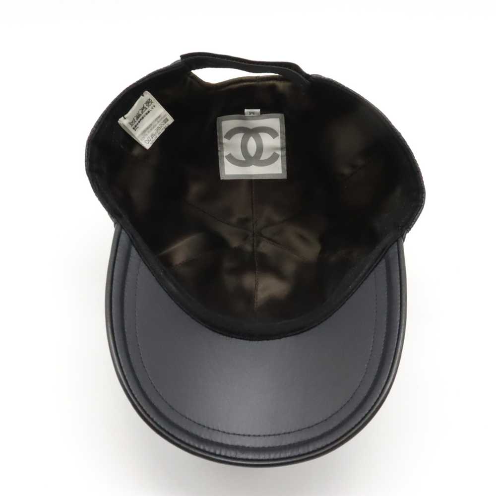 CHANEL Sports Line Coco Mark Quilted Cap Hat Nylo… - image 5