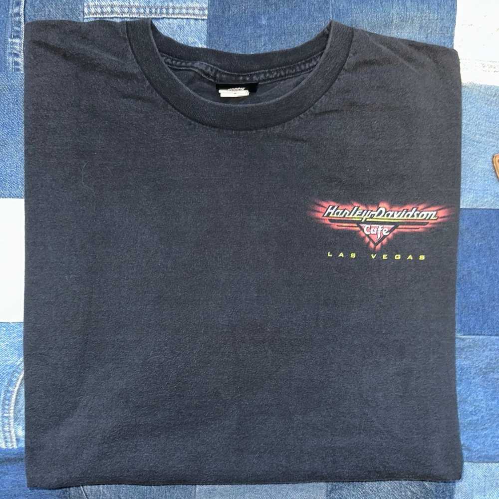 Vintage 90s Harley Davidson Cafe T Shirt - image 2