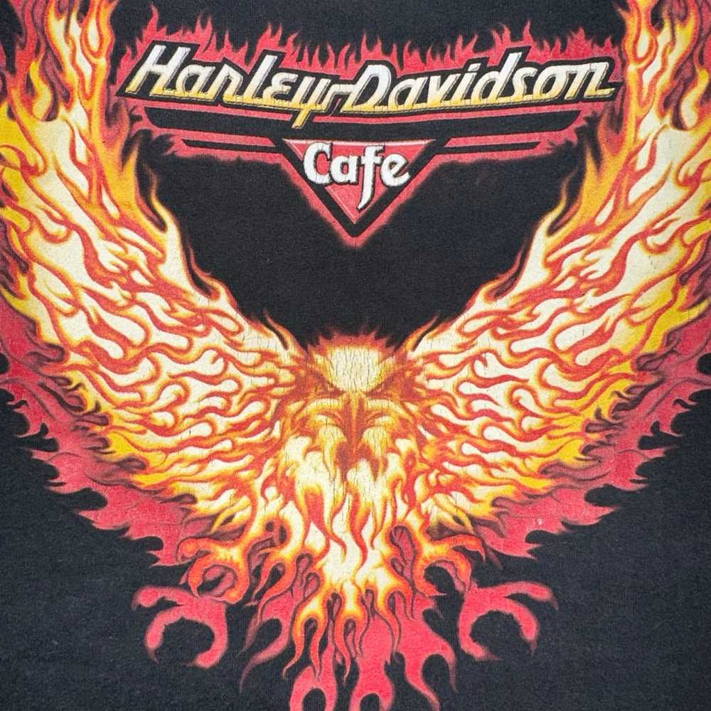 Vintage 90s Harley Davidson Cafe T Shirt - image 3