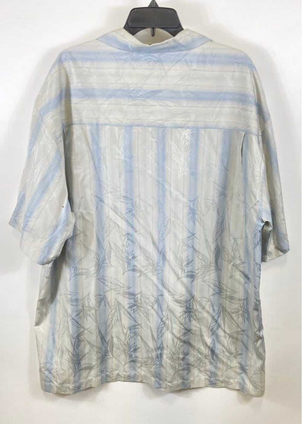 Bamboo Cay Men Blue Printed Striped Button Up Shi… - image 2