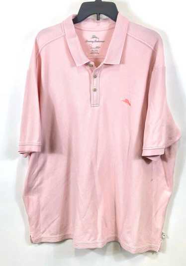 Tommy Bahama Men Pink Polo Shirt 3XL
