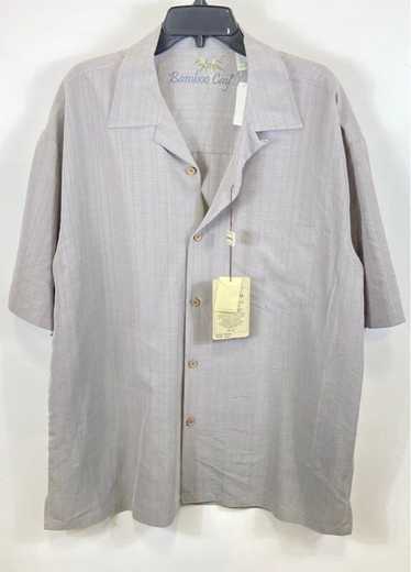Bamboo Cay Men Gray Button Up Shirt XL