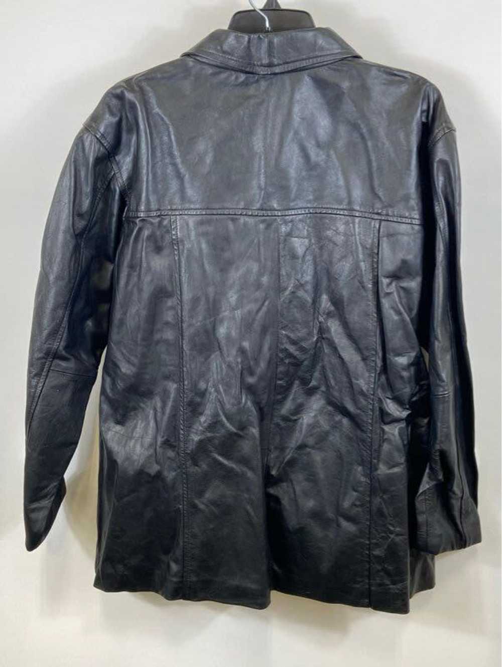 Creaciones Palas Women Black Leather Jacket 3XL - image 2